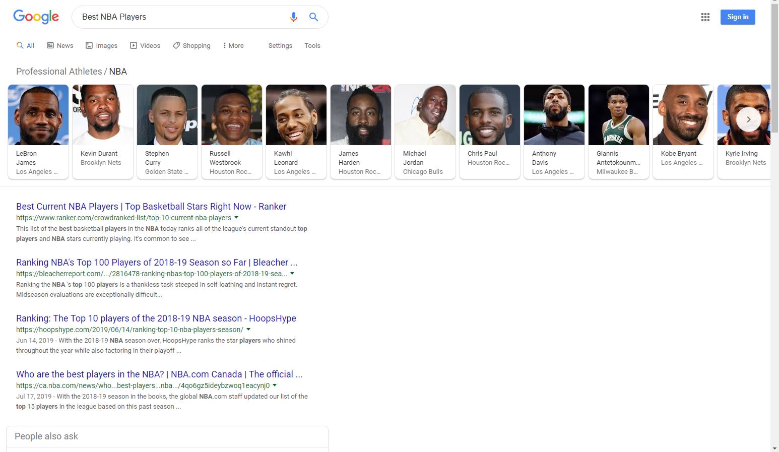 Google Racist NBA Players