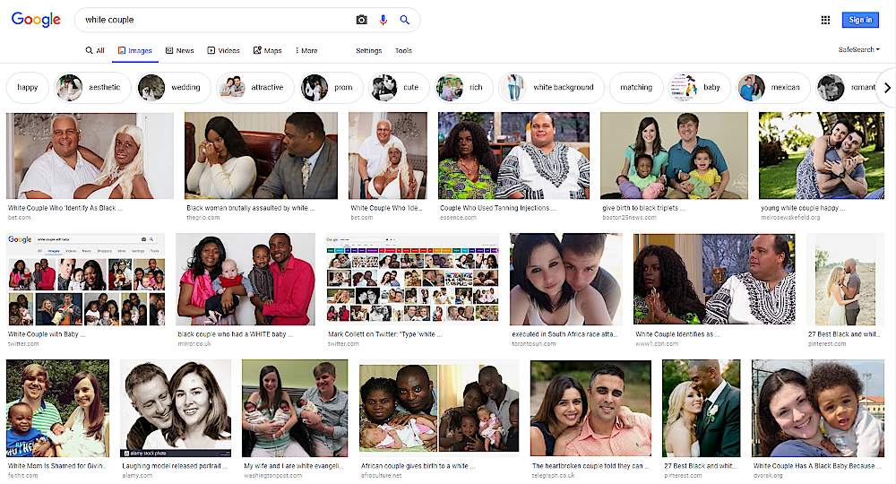Google Racist White Couple