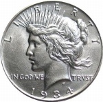 peace dollar front